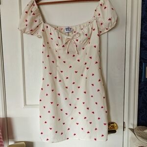 Babydoll Mini dress. Clover Flower Sz 4, resort, vacation, beach, coquette